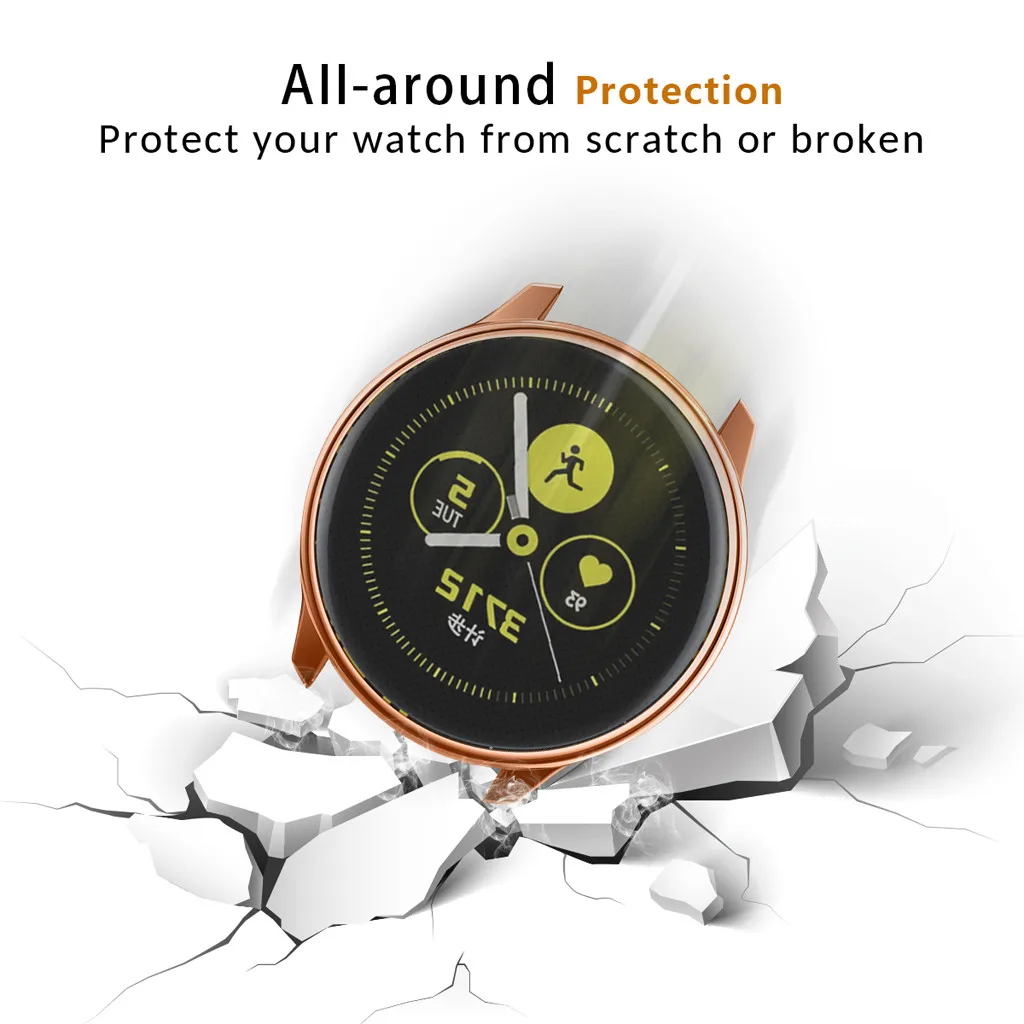 Мягкий защитный кожух из ТПУ для samsung Galaxy Watch Active 40 мм прочные модные аксессуары для часов