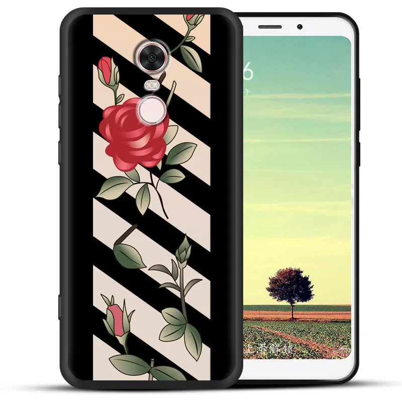 for Xiaomi Redmi 5 Plus Case Cartoon Printed Soft Silicone TPU Phone Back Cover Full Protective Cases |