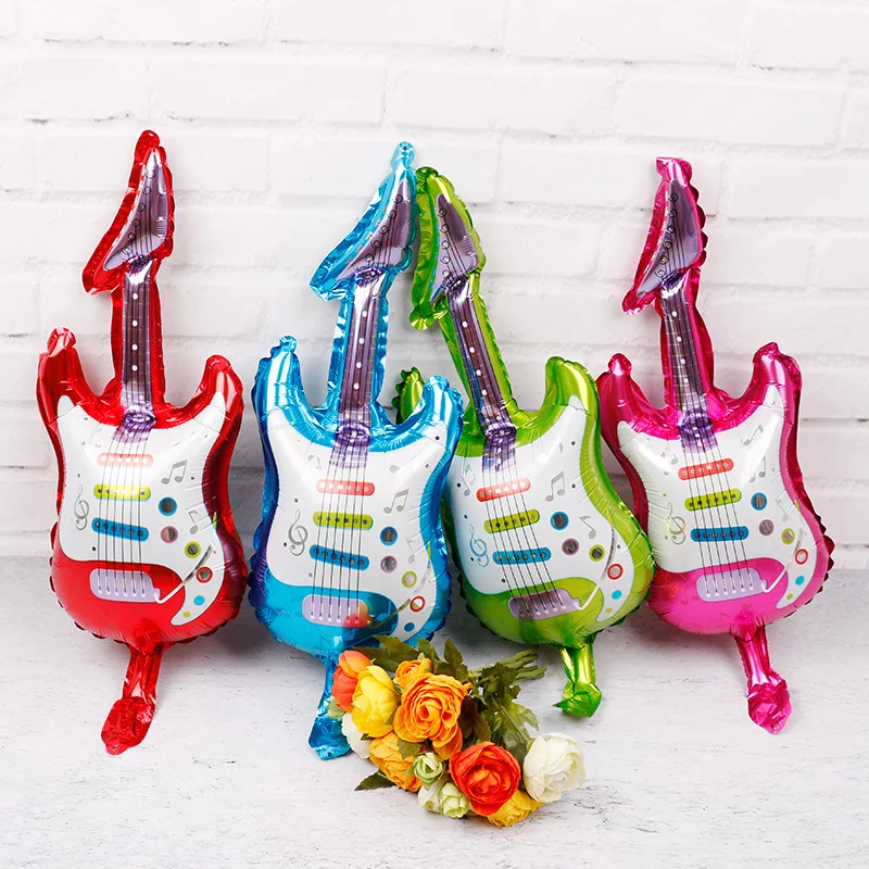 10 шт./лот надувной воздушный шар для гитары на день рождения музыкальное