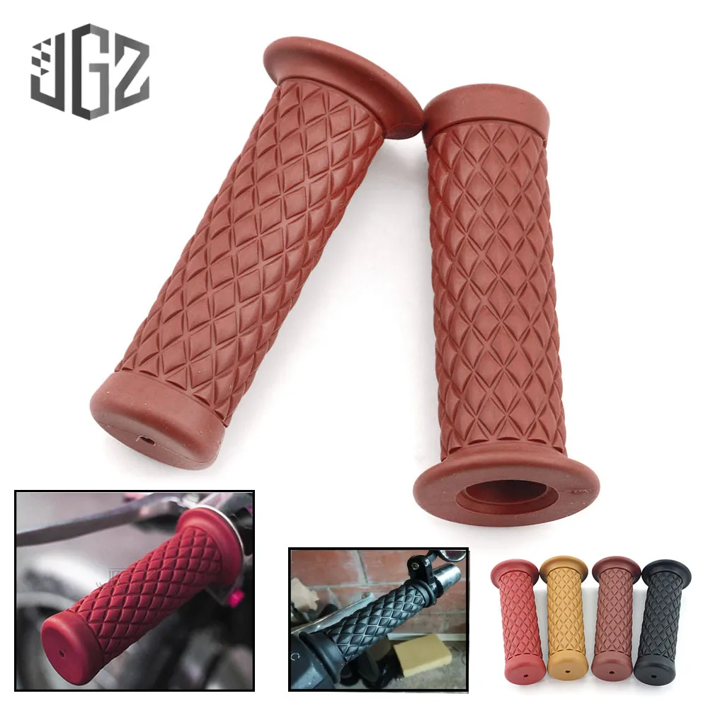 22 мм мотоциклетные ретро мягкие резиновые гелевые ручки винтажные для руля