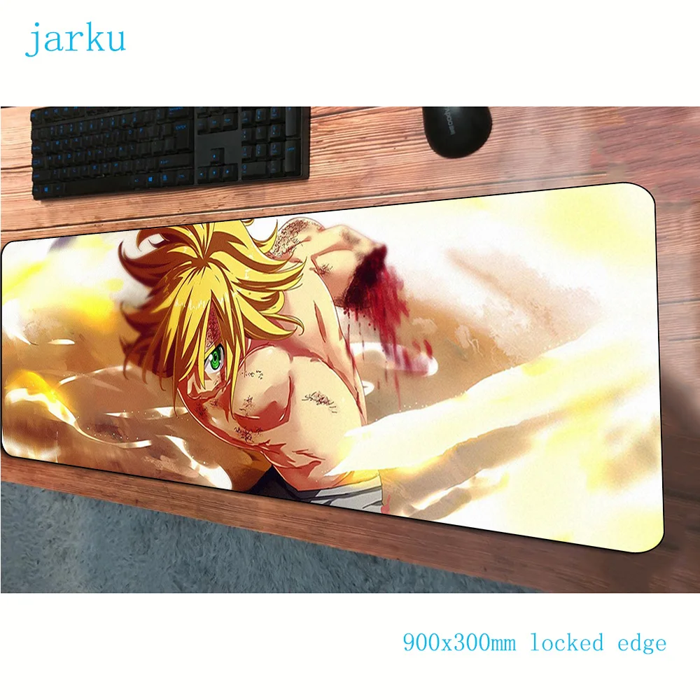 Nanatsu no taizai коврик для мыши 900x300 мм коврики эргономичный компьютерный Коврик Для Мыши игровые аксессуары ноутбук большие игровые коврики и чехлы геймер