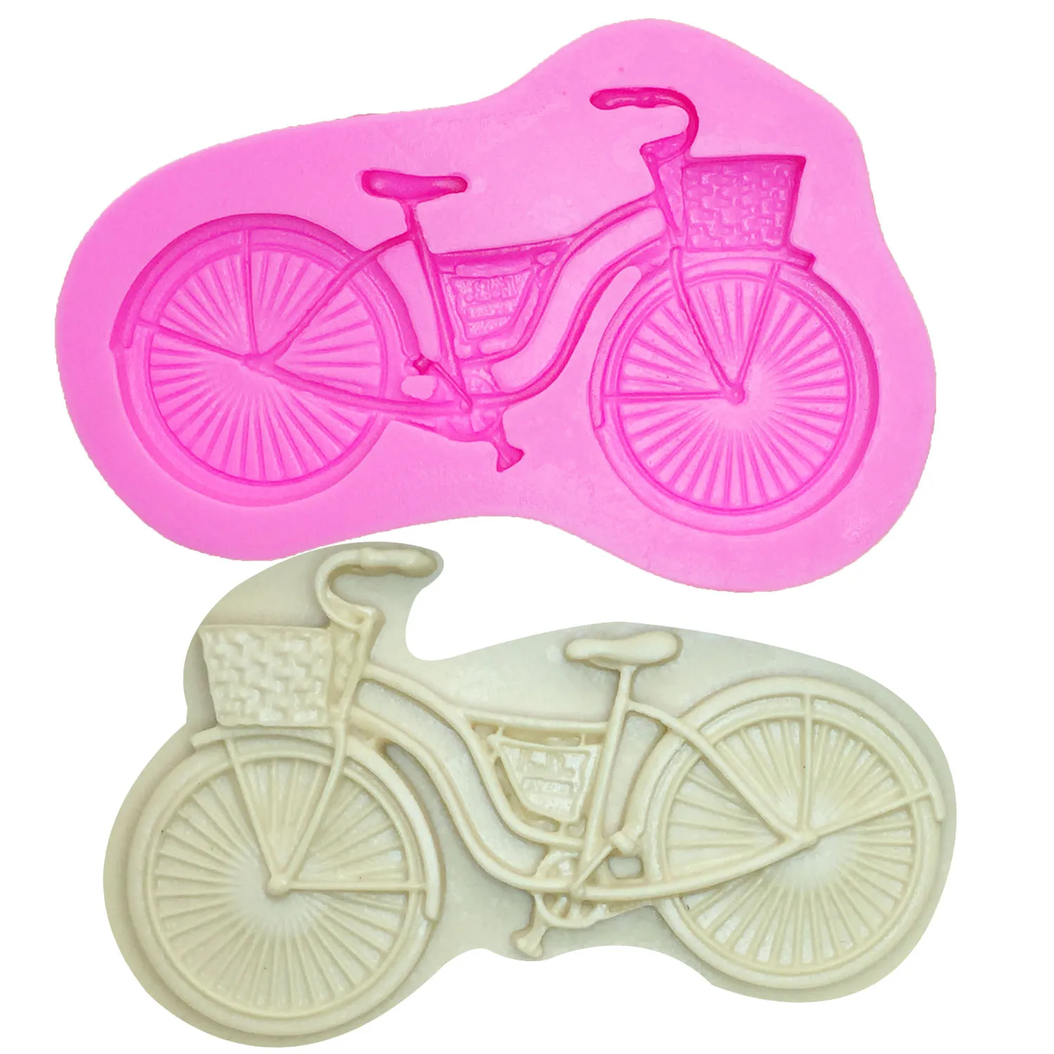 

M1038 Bicycle Shaped silicone mold for confectionery chocolate fondant cake decoration baking used molding bike tools
