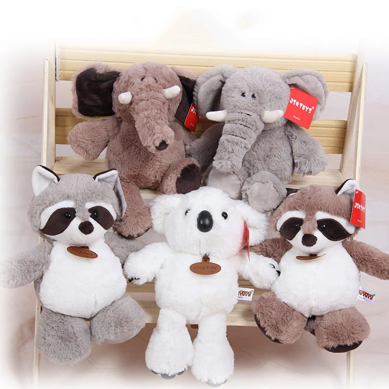 26 см лесное животное коала/енот/Слон/свинка плюшевая игрушка кукла детский