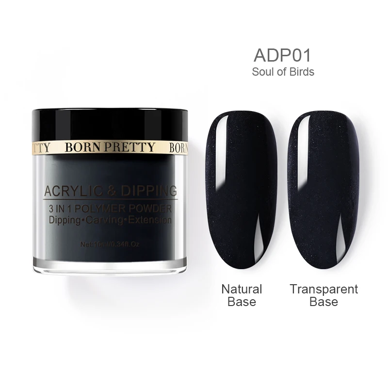 BP-ADP01 BORN PRETTY окунутые порошки для ногтей градиентный французский лак Натуральный Цвет голографический блеск без лампы для лечения ногтей украшения - Цвет: BP-ADP01