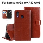 Чехол-книжка для Samsung Galaxy A40, A40, A405 SM-A405F, A405F, искусственная кожа