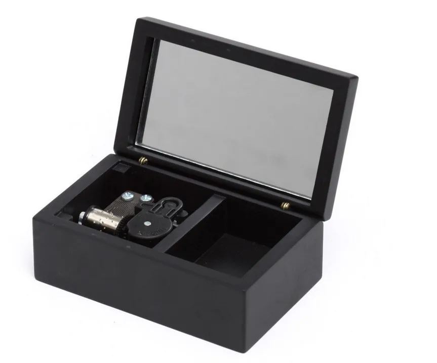 Laxury 18 Note ветряная Деревянная Музыкальная Коробка с зеркалом Лилия из Elfen