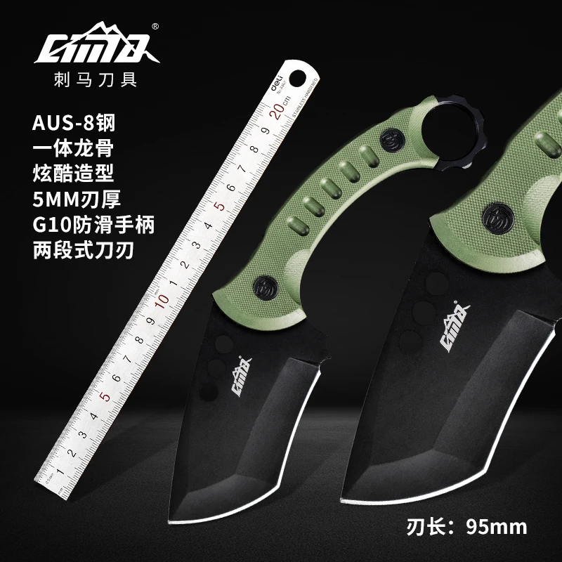 

Тактический нож с фиксированным лезвием, лезвие для AUS-8, рукоятка G10, 9,3 дюйма