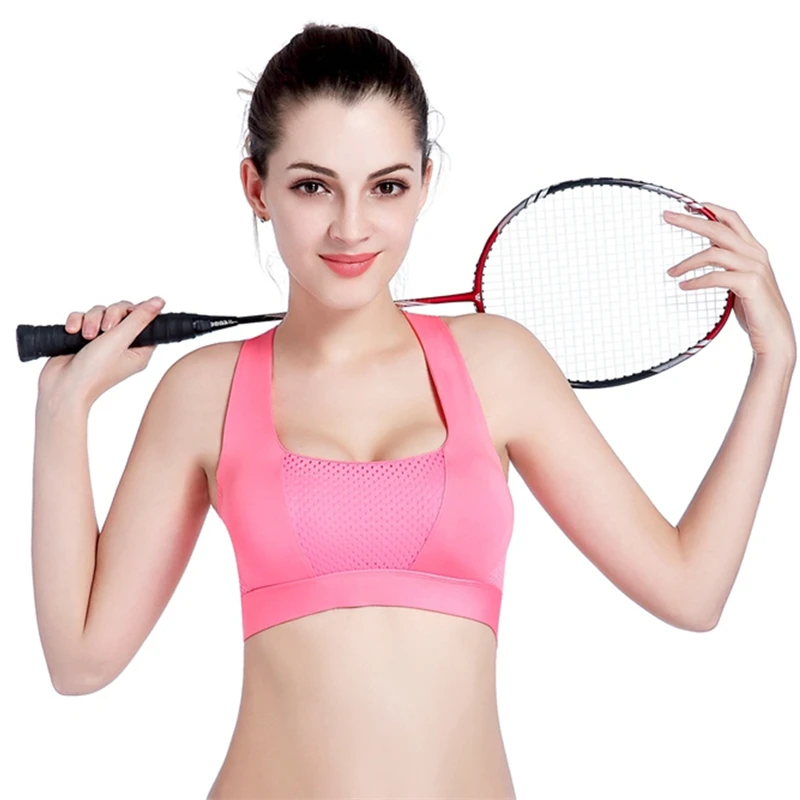 CHRLEISURE Для женщин бюстгальтер пуш ап из дышащей ткани Фитнес Бюстгальтеры без