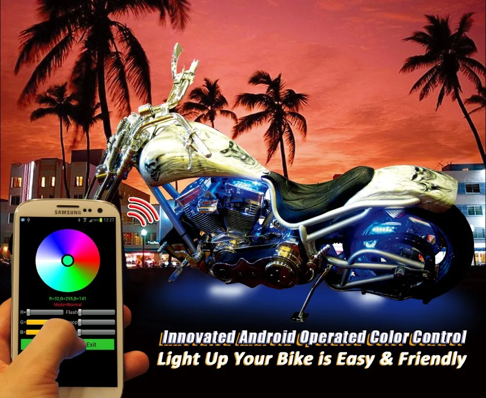 Пуля форма водонепроницаемый Bluetooth аудио + мотоцикл магнитный танк сумка андроид