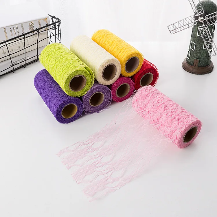 1 Roll 15cm x9m Colorful Lace Ribbon DIY Sewing Mesh Trim Garment Deco Accessories C21 | Дом и сад