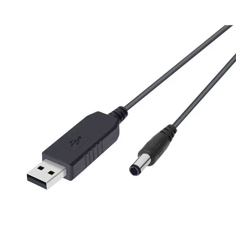 USB DC 5V To 12V 2.1mm X 5.5mm Module Converter Barrel Male Connector Jack Power Cable Plug to -1M (5V D | Электроника