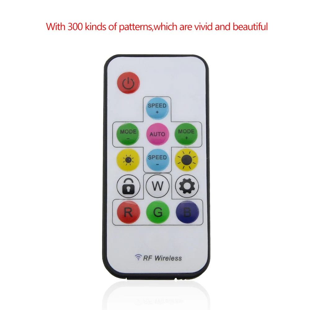 Remote Control + Wireless RF 14keys Led RGB Controller 300kinds Of Change 2048 Pixels For WS2811 WS2812 WS2812B DC 5V LED Strip | Лампы и