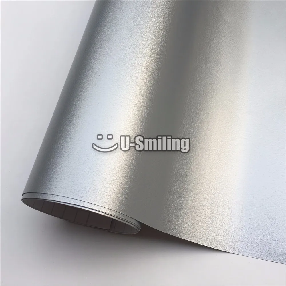 Silver 5 цветов, красный, черный, коричневый, серебристый, серый, кожа, виниловая пленка, наклейки, автомобильная пленка, пинг лист, украшение, велосипедная консоль, чехол для компьютера - Название цвета: Silver