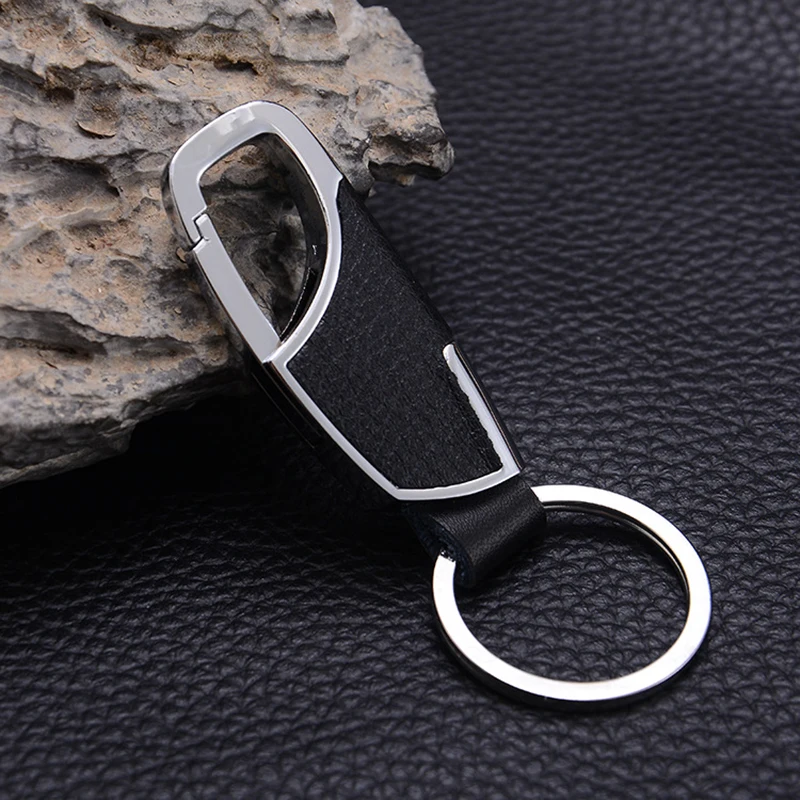 

PU+Metal Keychain Car Key Ring High-grade Auto Key Chain Keyring Car Styling Keyfob Key Ring Pendant for Man Auto Accessories