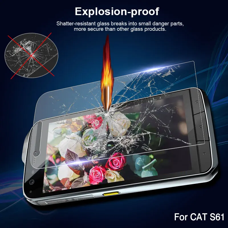Закаленное стекло DyGod для CAT S61 Передняя пленка защита экрана 5 2 дюйма закаленное