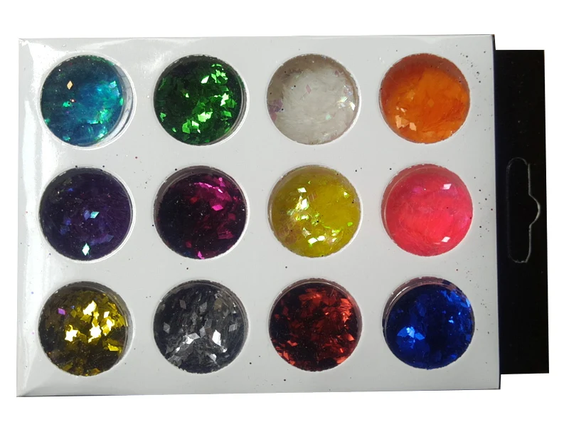 72Pots Uv Acrylic Nail Art Tips Decoration Glitter Dust Powder Set Crafts Gold Silver 1/72 PCS | Красота и здоровье