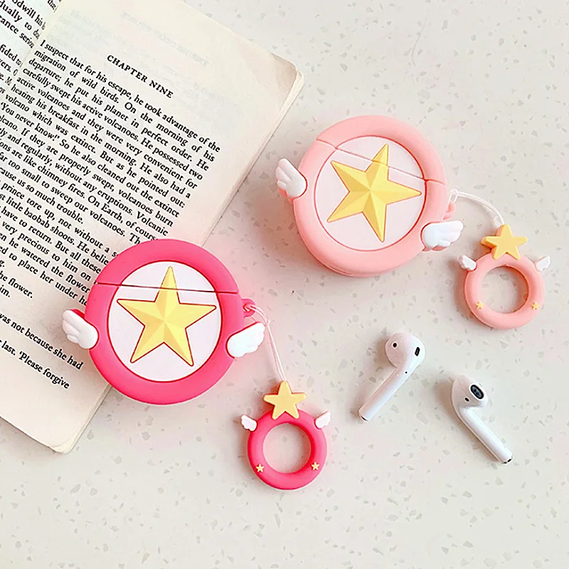Чехол для AirPods с милым рисунком, чехол для наушников s для Apple Airpods 2, силиконовый чехол, Сейлор Мун, аксессуары для гарнитуры, защитный чехол