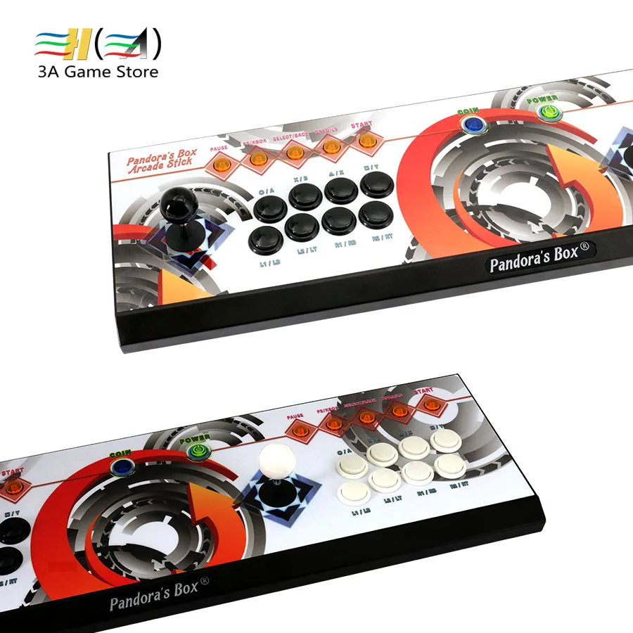 

Original Pandora box 6 1300 in 1 8 button wireless arcade controller console 2 Players can add 3000 games support fba mame ps1