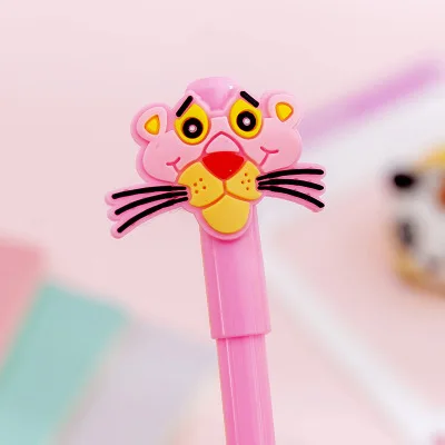 Gel Pens 1 шт. Розовая пантера гелевые ручки, кавайные канцелярские принадлежности гелевые ручки 0,38 мм новинка милые студенческие ручки пишущая ручка подарка милые школьные принадлежности - Цвет: Gel Pens