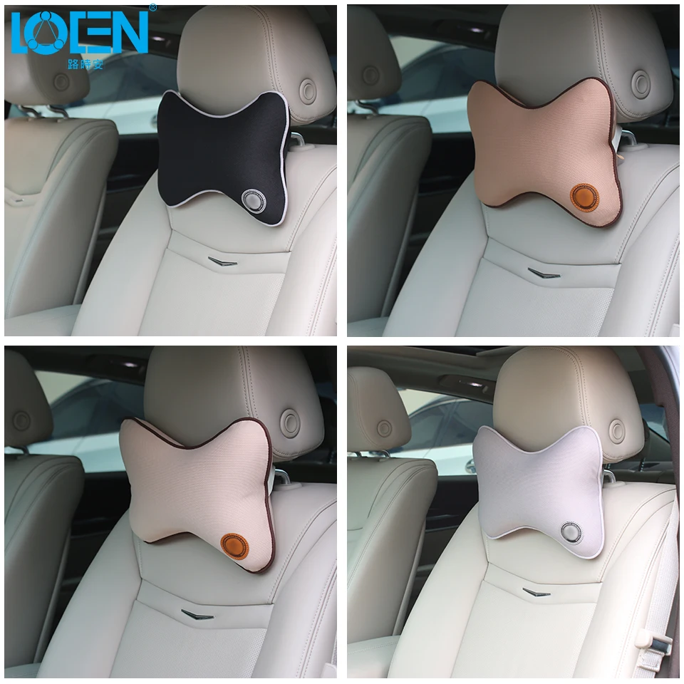1 шт. универсальные подушки для подголовника автомобиля с памятью из хлопка в