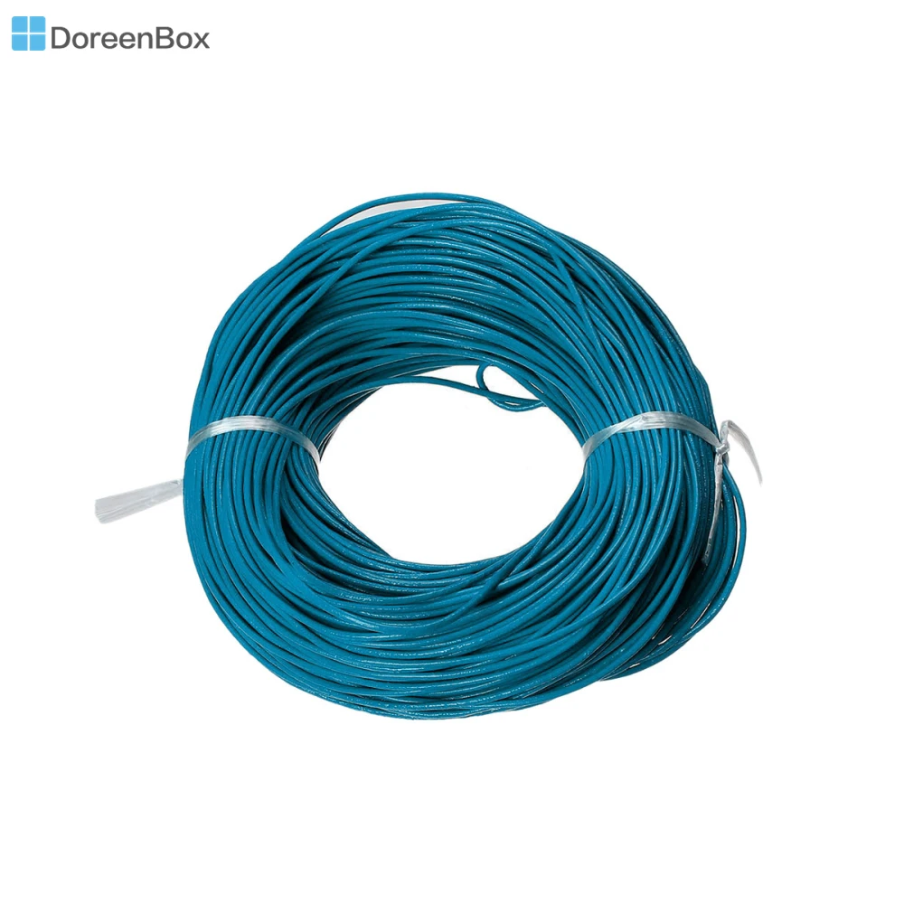 Doreen Box прекрасный синий круглый шнур из натуральной кожи 2 мм 10 м Длина (B03965) |