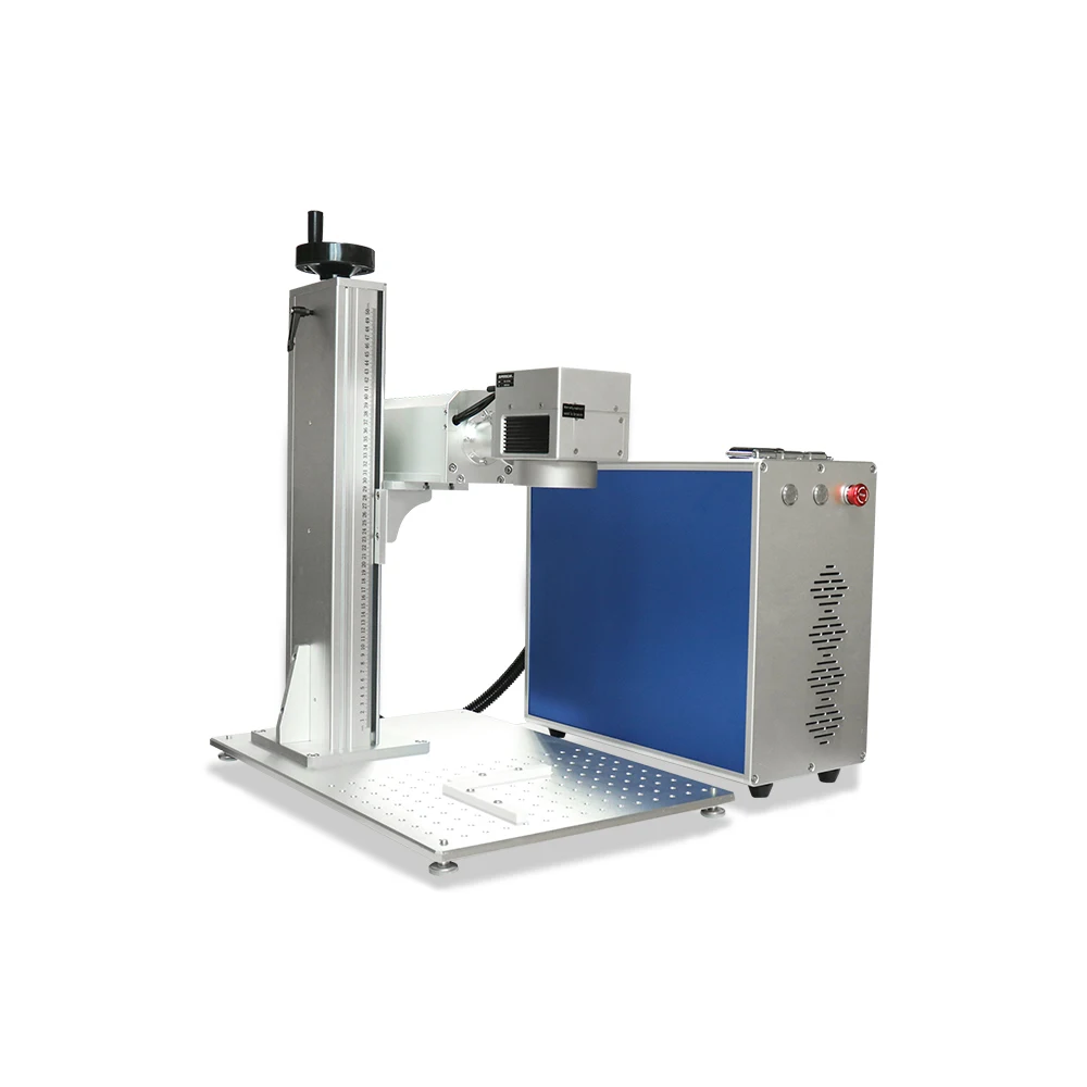 

20W split fiber laser marking machine engraving machine for metal, nameplate, stainless steel, ring, plastic, bearing