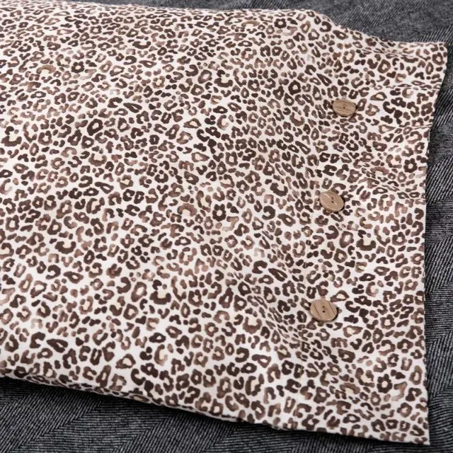 Leopard постельных принадлежностей из египетского хлопка пододеяльник кровати лист