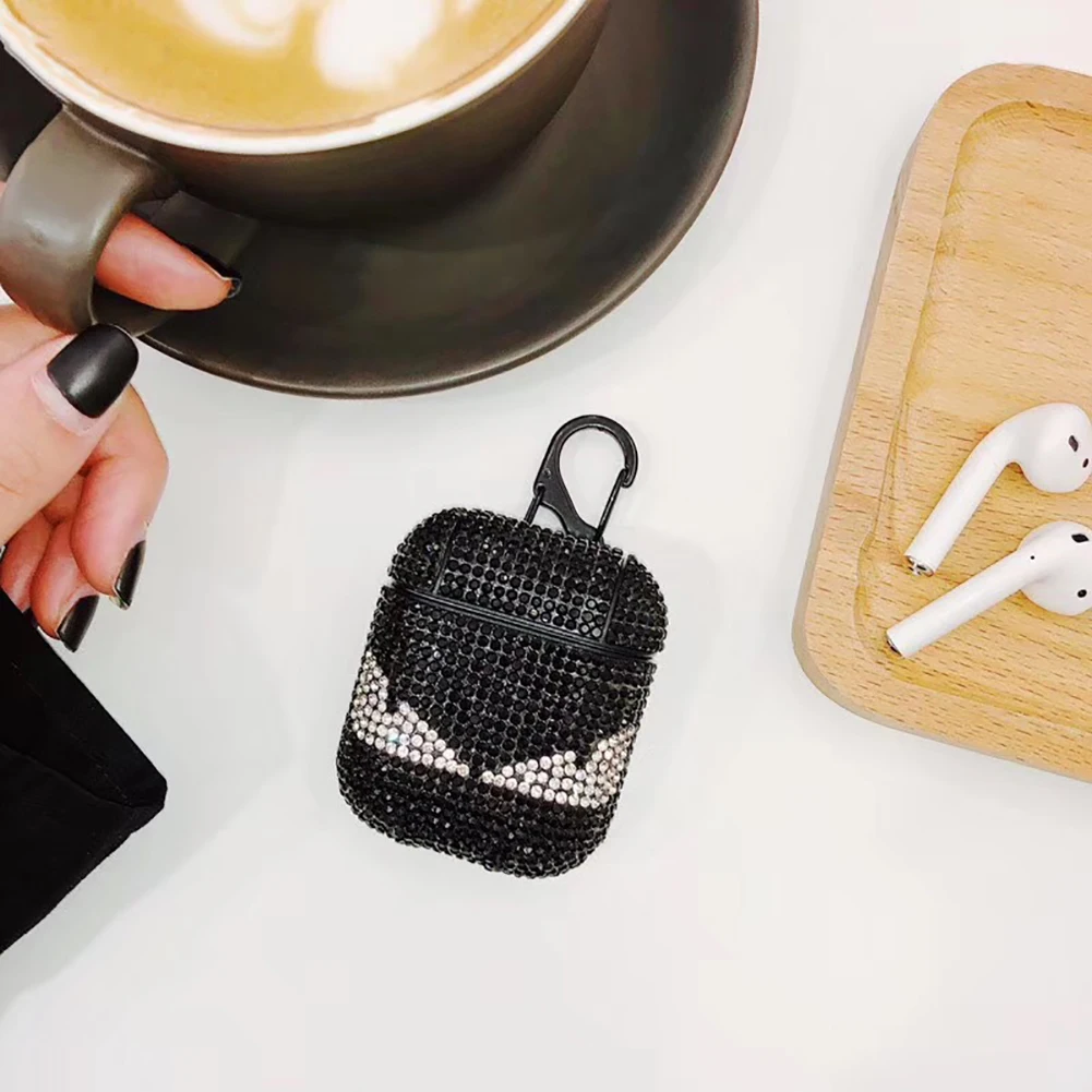 Роскошные Rhinestone 1 шт. Bluetooth беспроводные наушники чехол для AirPods защитный чехол Аксессуары для Apple Airpods зарядная коробка