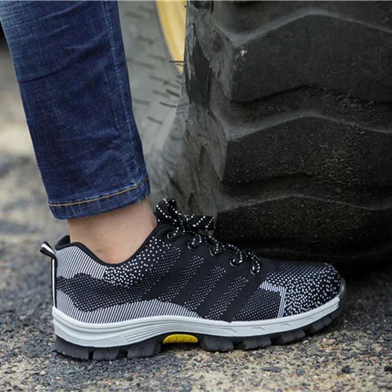 Мужская Уличная обувь из дышащего сетчатого материала со стальным носком