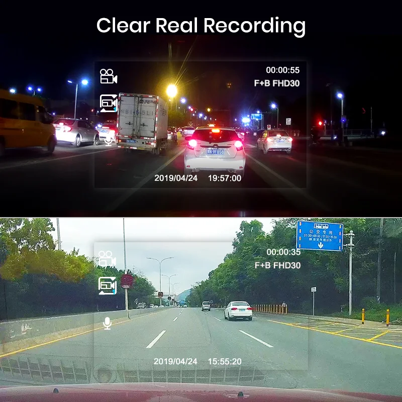 Junsun Wi Fi Car DVR gps трекер двойной Full HD 1080 P спереди и внутри sony Сенсор Запись салона