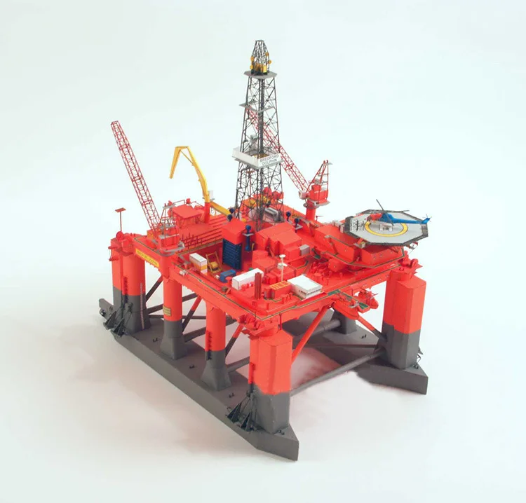 1:400 норвежский Бредфорд Дельфин полупогружной нефтяной буровой платформы