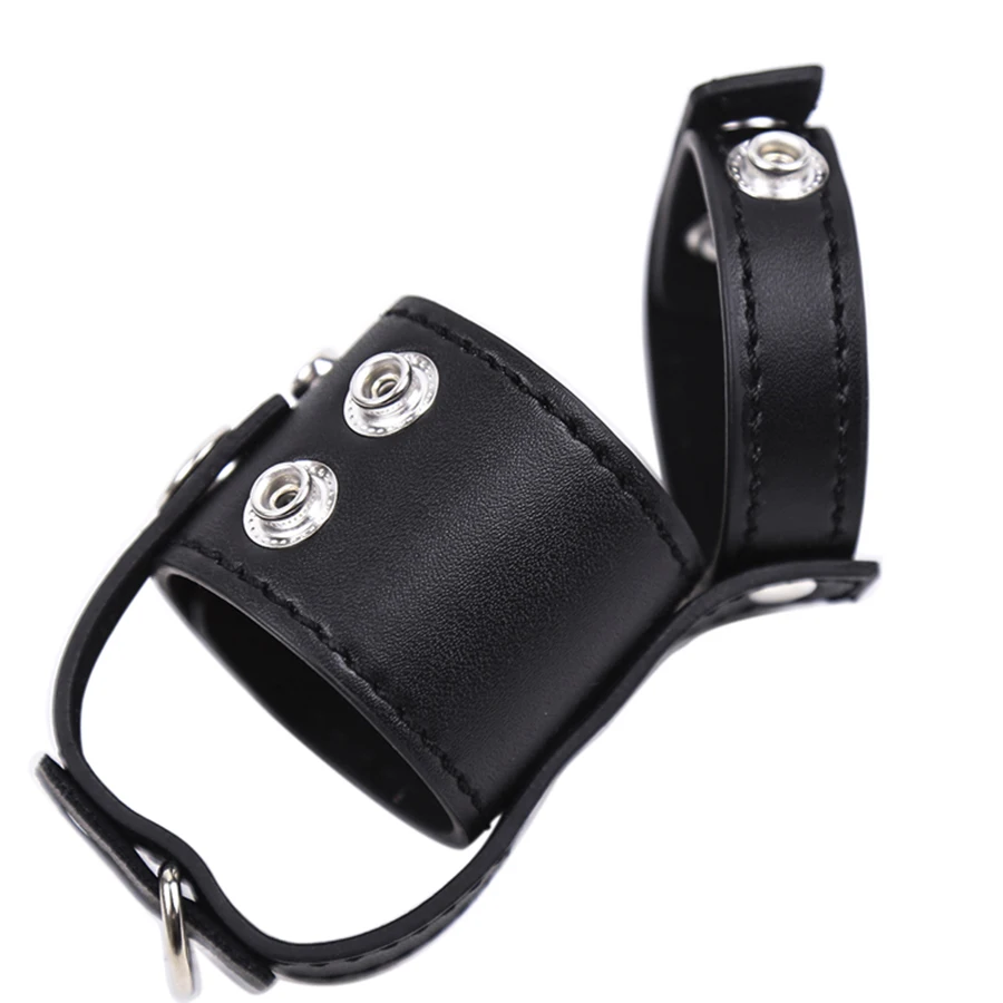 Кожаный растягиватель с пружинным шариком бондаж для БДСМ Пояс верности