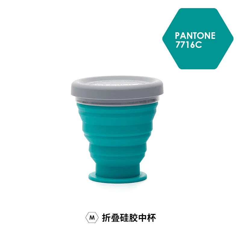 Blue Cup- 200ml Силиконовая миска, портативная складная миска, Набор чашек для еды, путешествий, спорта на открытом воздухе, пикника, миска для лапши, чашка для воды - Цвет: Blue Cup- 200ml