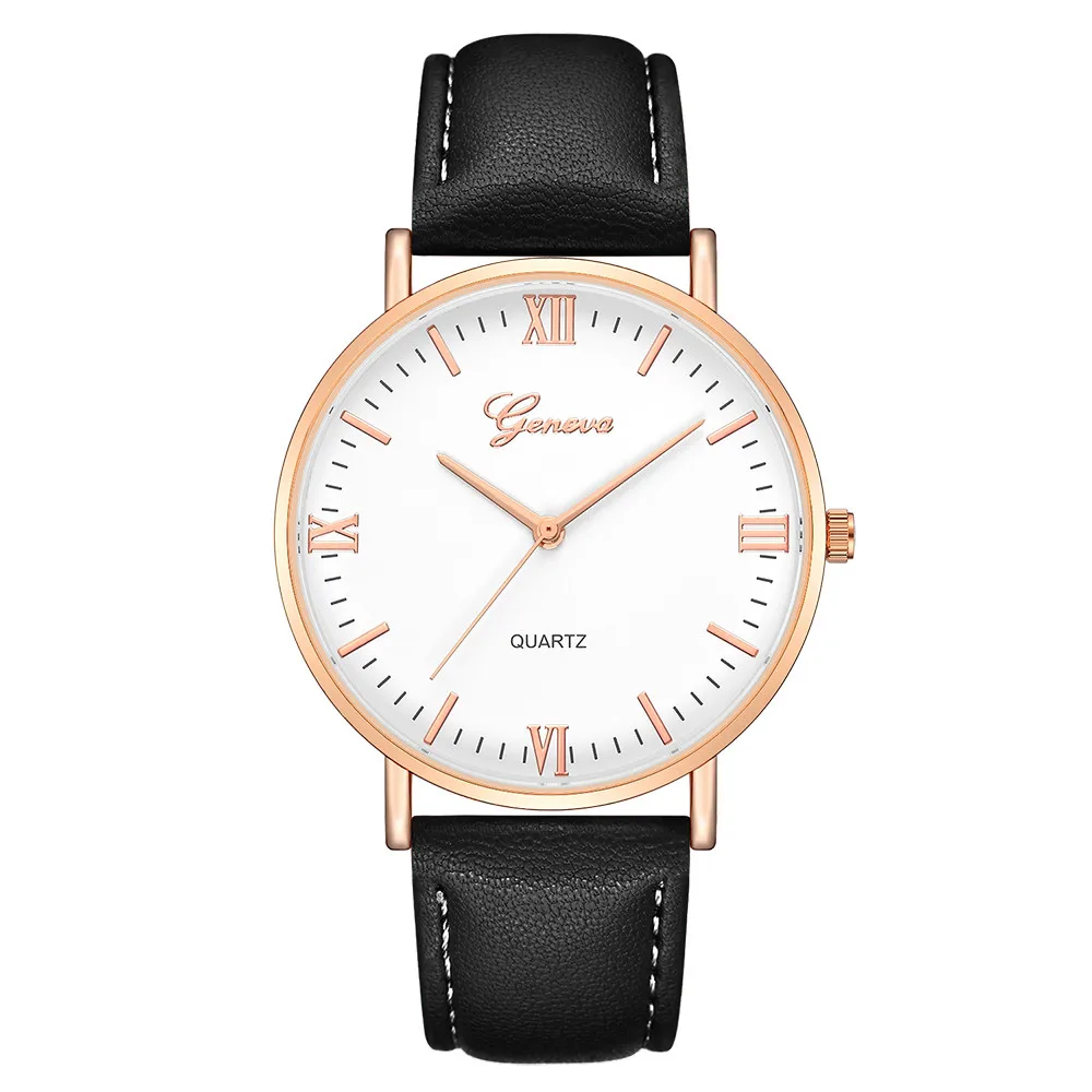 Gold Reloj модные военные кварцевые мужские часы с большим циферблатом, кожаные спортивные часы, Классические наручные часы Relogio Masculino& Ff - Цвет: Gold
