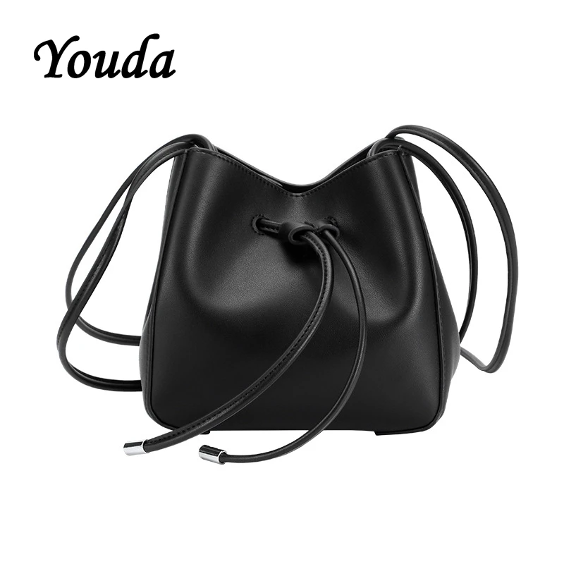 Youda 2019 Мода ретро Drawstring One сумка на плечо большой емкости PU материал сумки