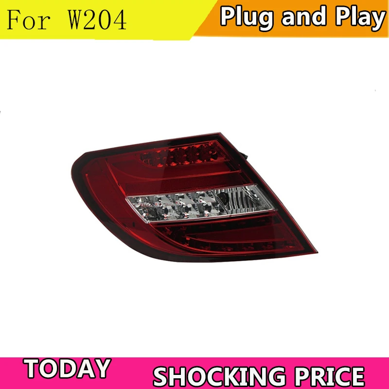 Автомобильный Стайлинг задний фонарь для W204 C180 C200 C260 светодиодный светильник 07-10