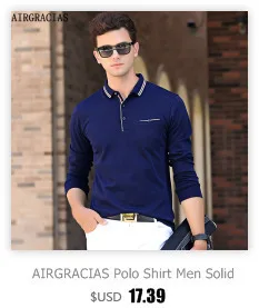 Airgracias бренд Поло S Mens Solid Цвет поло Рубашки для мальчиков хлопок длинный рукав Camisas Поло стенд воротник мужской Поло рубашка 3XL 8889