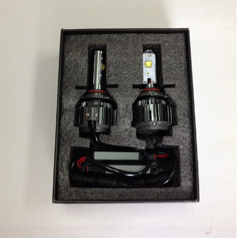 Пара G2 6000k авто светодиодные лампы для фар конверсионный комплект H1 H3 HB3 (9005) H4 (9003)