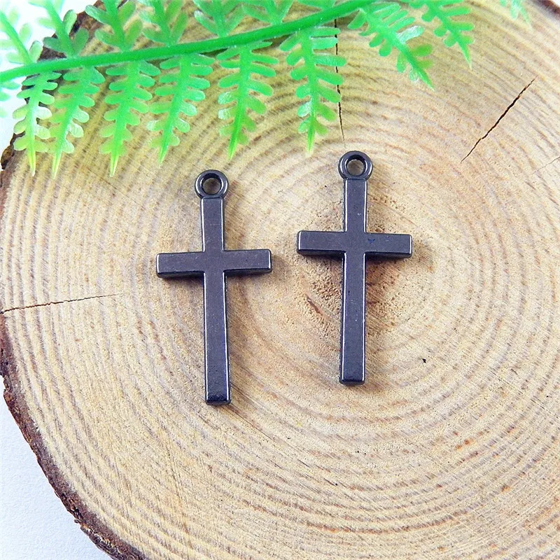 GraceAngie 20PCS Gun Black Religion Crosses Jewelry Making Charm Alloy Handmade Finding Pendant Accessory Bracelet Simple Design | Украшения