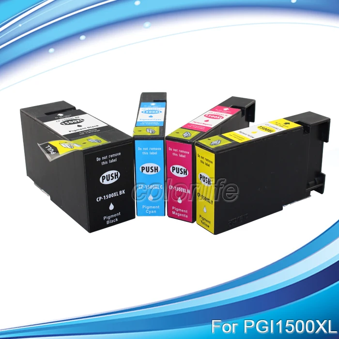 XIMO совместим с принтером canon Maxify MB2050 MB2350 pgi-1500 xl черный голубой пурпурный желтый