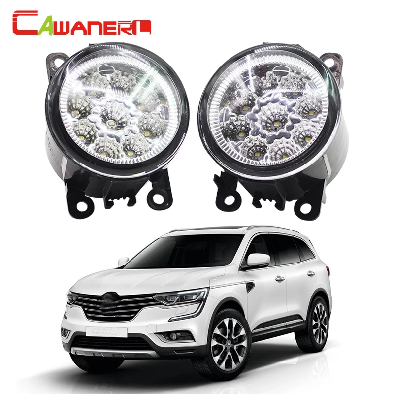 Cawanerl Car Fog Light LED Lamp Daytime Running DRL DC 12V 1 Pair For Renault Captur Fluence Grand Scenic Kangoo Koleos | Автомобили и