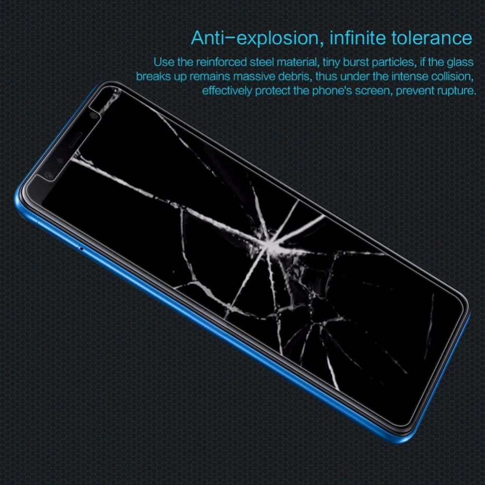 Закаленное стекло для защиты экрана Samsung Galaxy A7 2018 NILLKIN Amazing H взрывозащищенное