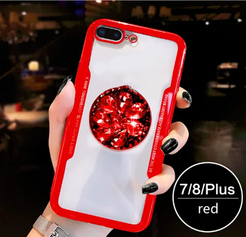 Роскошный чехол для мобильного телефона с алмазным принтом iPhone 6 6S 7 7Plus 8 8Plus X XR XS Max
