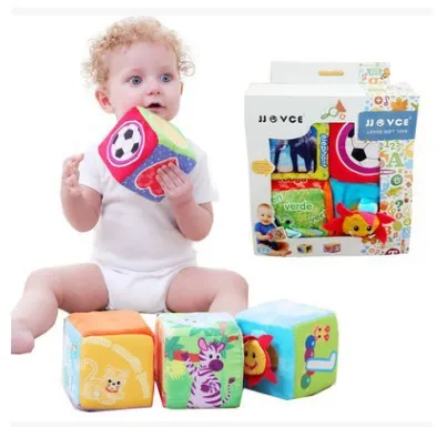 

JJOVCE Baby Early Educations Fabric Blocks Set Baby Cognitive Learning Toys