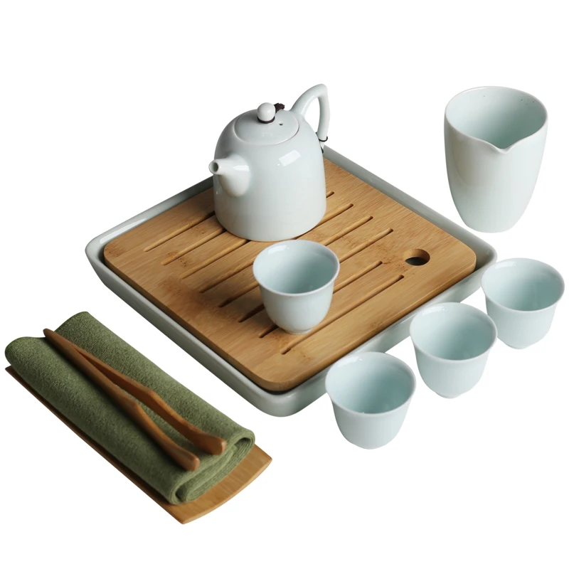 Чайный набор кунг фу PINNY Celadon пигментированный керамический фарфоровый чайник 150