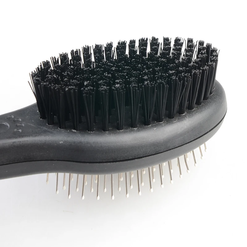 Двухсторонняя Расческа для домашних животных щетка собак кошек длинный толстый