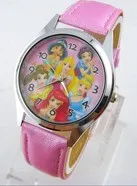 Новая Принцесса Моды Наручные Часы Шесть Розовый Группа Для Детей | часы