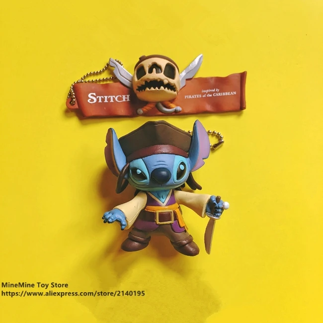 DISNEY Lilo& Stitch Jolly Roger 7 см фигурка осанки аниме украшение коллекция Статуэтка игра игрушка модель для детей подарок