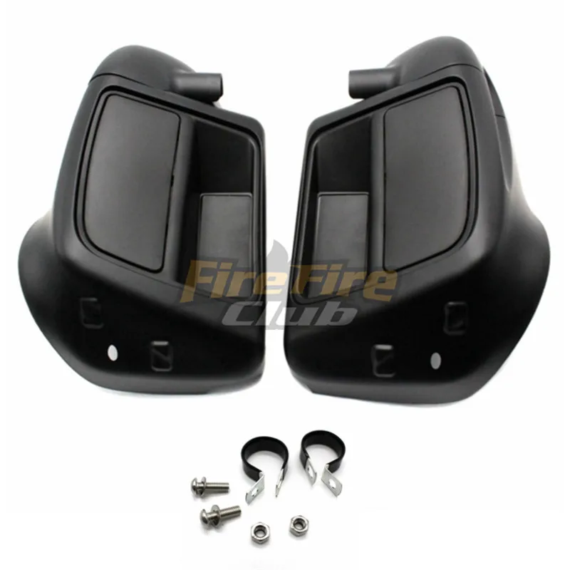 Dumb Black Черный гетры вентилируемый обтекатель бардачок для Harley 17 18 Touring - Цвет: Dumb Black