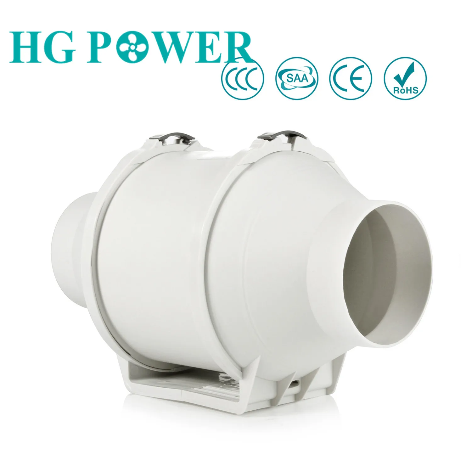 Вентилятор для воздуховода 4-5 дюймов, мощный бесшумный вытяжной потоковый вентилятор для ванной, кухни, бытовой
